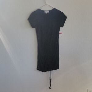 Poof New York Charcoal Ribbed Top